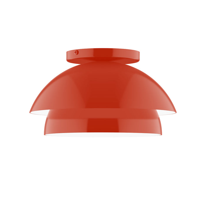 Nest 10" Flush Mount in Vermillion | Montclair Light Works