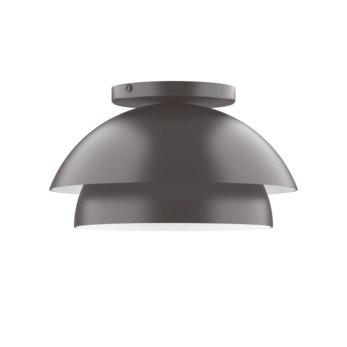 Nest 10" Flush Mount with Glass Globe in Bronze Matte | Montclair Light Works