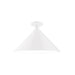 Chase 18 inch Flush Mount in White | Montclair Light Works