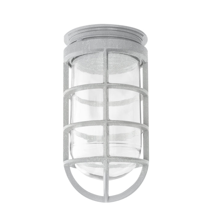 Warehouse 8" LED Curved Arm Wall Light in Painted Galvanized