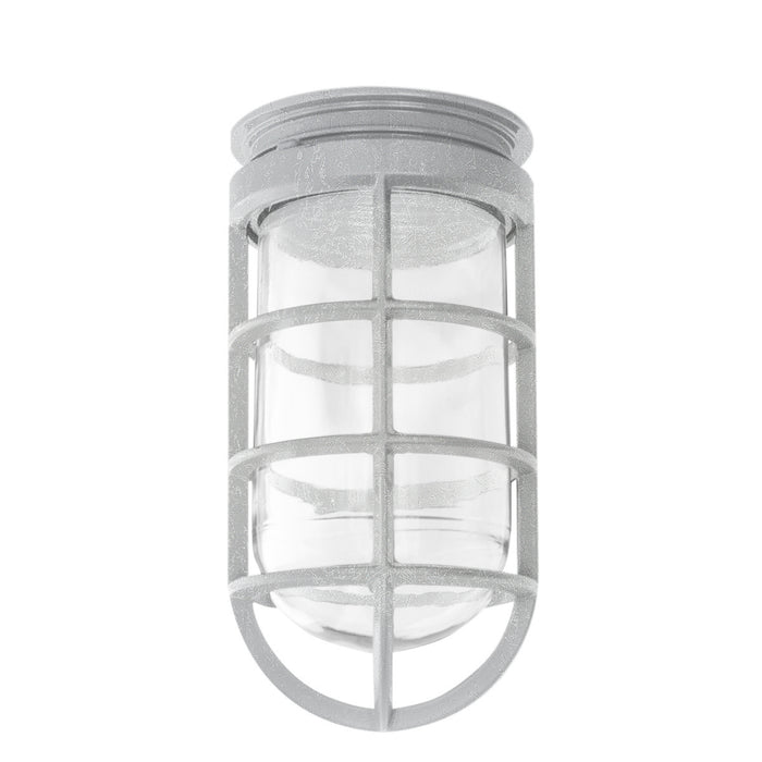 Homestead 12" LED Straight Arm Wall Light in Painted Galvanized