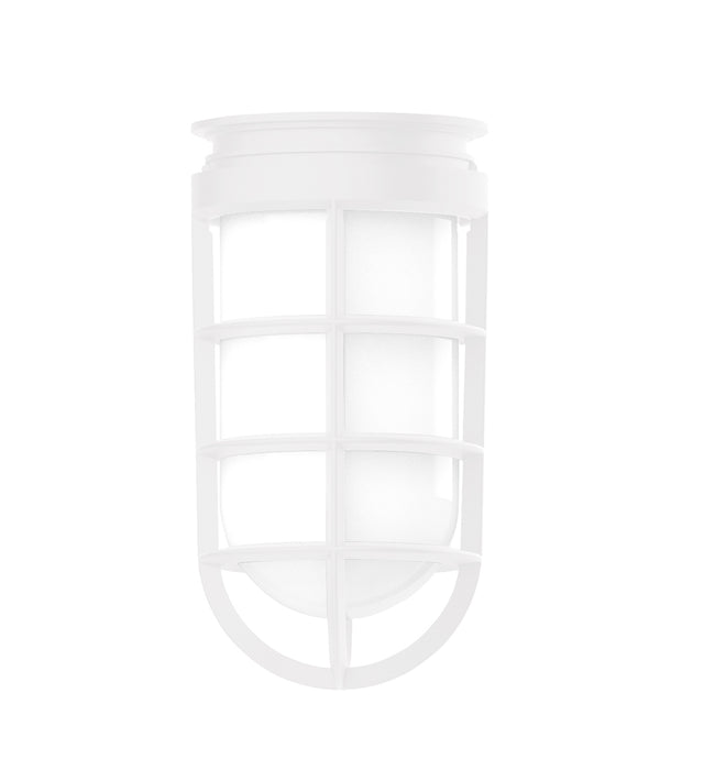 Warehouse 8" Wall Light in White