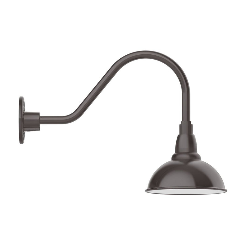 Cafe 8" LED Gooseneck Wall Light in Architectural Bronze