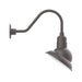 Emblem 10" gooseneck wall light in Bronze Matte | Montclair Light Works
