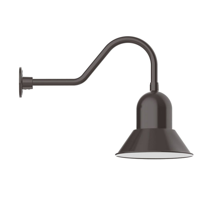 Prima 12" Gooseneck Wall Light in Architectural Bronze