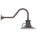 Homestead 12" gooseneck wall light in Bronze Matte | Montclair Light Works