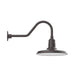 Warehouse 14" gooseneck wall light in Bronze Matte | Montclair Light Works