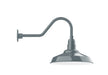 Warehouse 16" gooseneck wall light in Slate Gray | Montclair Light Works