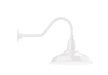 Warehouse 16" gooseneck wall light in White | Montclair Light Works
