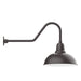 Cafe 16" gooseneck wall light in Bronze Matte | Montclair Light Works