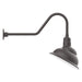 Emblem 14" gooseneck wall light in Bronze Matte | Montclair Light Works