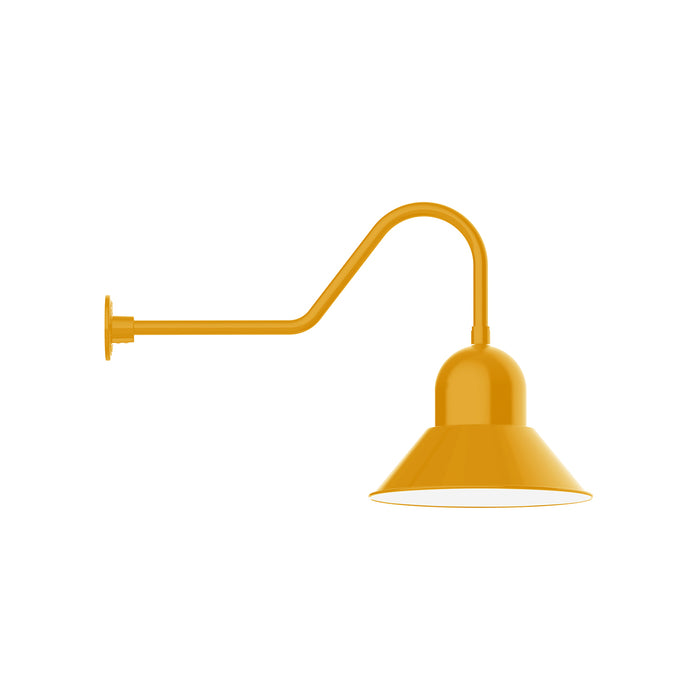 Prima 16" gooseneck wall light in Bright Yellow | Montclair Light Works