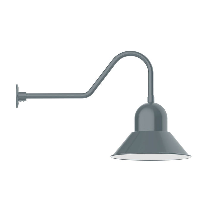 Prima 16" Gooseneck Wall Light in Slate Gray