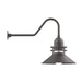 Atomic 18" gooseneck wall light in Bronze Matte | Montclair Light Works