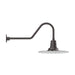 Radial 16" gooseneck wall light in Bronze Matte | Montclair Light Works