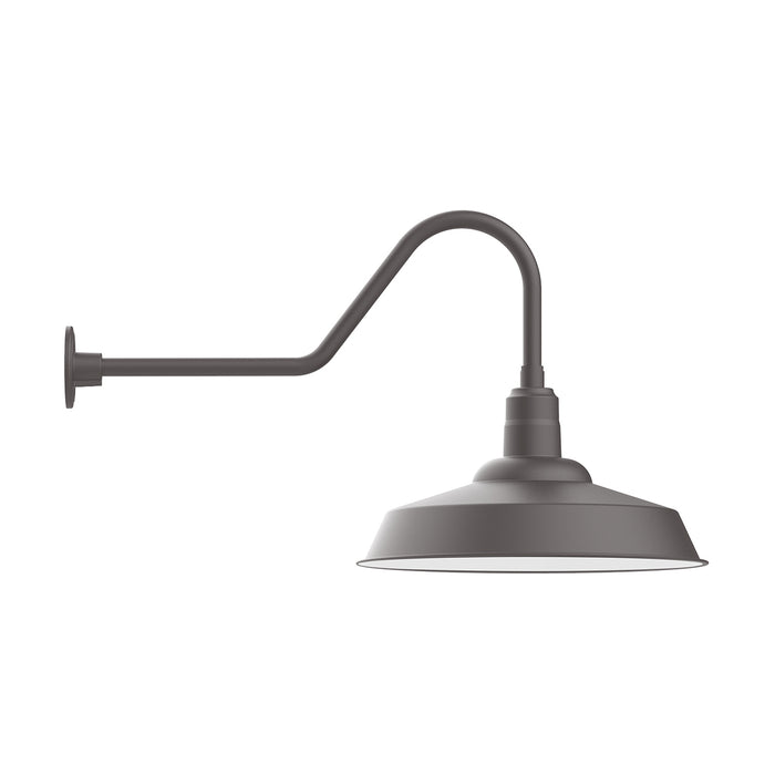 Warehouse 20" LED Gooseneck Wall light in Bronze Matte | Montclair Light Works