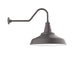 Warehouse 24" gooseneck wall light in Bronze Matte | Montclair Light Works