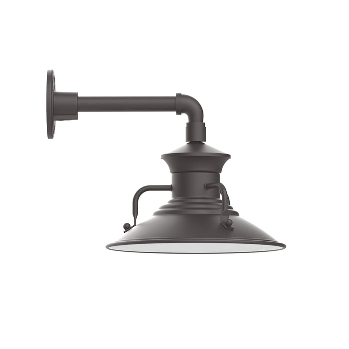 Homestead 12" Straight Arm wall light in Bronze Matte | Montclair Light Works