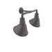 Angle 10" 2-Light Straight Arm Wall Light in Bronze Matte in Bronze Matte | Montclair Light Works