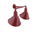 Angle 12" 2-Light LED Straight Arm Wall Light in Barn Red in Barn Red | Montclair Light Works