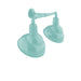 Emblem 12" 2-Light Straight Arm Wall Light in Sea Green in Sea Green | Montclair Light Works