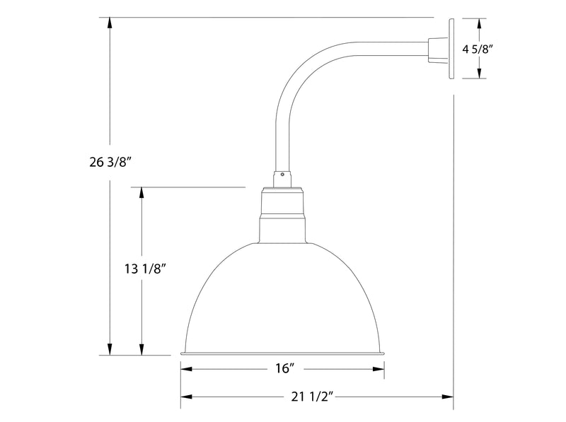 Light blue wall light dimensions: 16 in width, 26 3/8 in height
