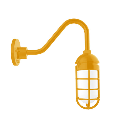 Vaportite Gooseneck Wall Light in Bright Yellow | Montclair Light Works