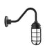 Vaportite Gooseneck Wall Light in Black | Montclair Light Works