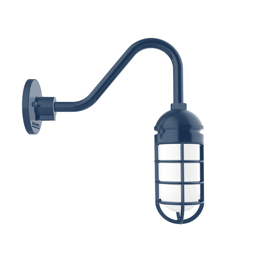 Vaportite Gooseneck Wall Light in Navy | Montclair Light Works
