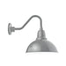 Cafe 12 inch LED Gooseneck Wall Light in Painted Galvanized | Montclair Light Works