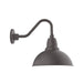 Cafe 12 inch Gooseneck Wall Light in Bronze Matte | Montclair Light Works