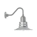 Atomic 12 inch Gooseneck wall light in Painted Galvanized | Montclair Light Works
