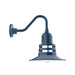 Atomic 12 inch Gooseneck wall light in Navy | Montclair Light Works