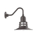 Atomic 12 inch Gooseneck wall light in Bronze Matte | Montclair Light Works
