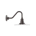 Radial 12 inch Gooseneck wall light in Architectural Bronze | Montclair Light Works
