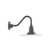 Radial 12 inch Gooseneck wall light in Bronze Matte | Montclair Light Works