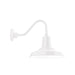 Warehouse 12 inch Gooseneck wall light in White | Montclair Light Works
