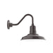Warehouse 12 inch Gooseneck wall light in Architectural Bronze | Montclair Light Works