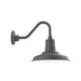 Warehouse 12 inch Gooseneck wall light in Bronze Matte | Montclair Light Works