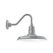 Warehouse 14 inch gooseneck wall light in Painted Galvanized | Montclair Light Works