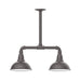 Cafe 8" 2-light Stem Hung Pendant Light in Bronze Matte | Montclair Light Works