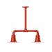 Radial 8" 2-light Stem Hung Pendant Light in Vermillion | Montclair Light Works
