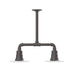 Radial 8" 2-light Stem Hung Pendant Light in Bronze Matte | Montclair Light Works