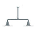 Montclair light works brass dome pendant light with exposed bulb