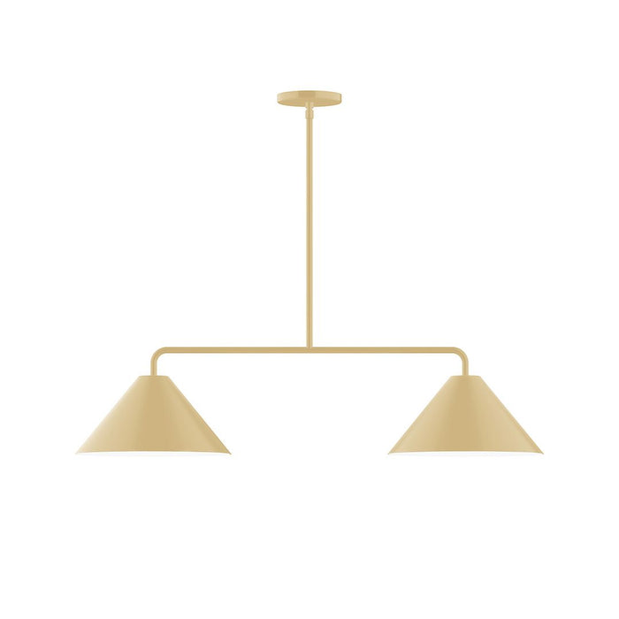 Axis Pinnacle 2-Light LED Stem Hung Pendant in Ivory