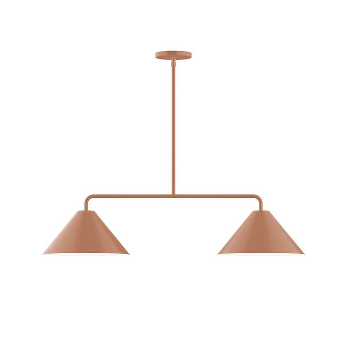 Axis Pinnacle 2-Light LED Stem Hung Pendant in Terracotta