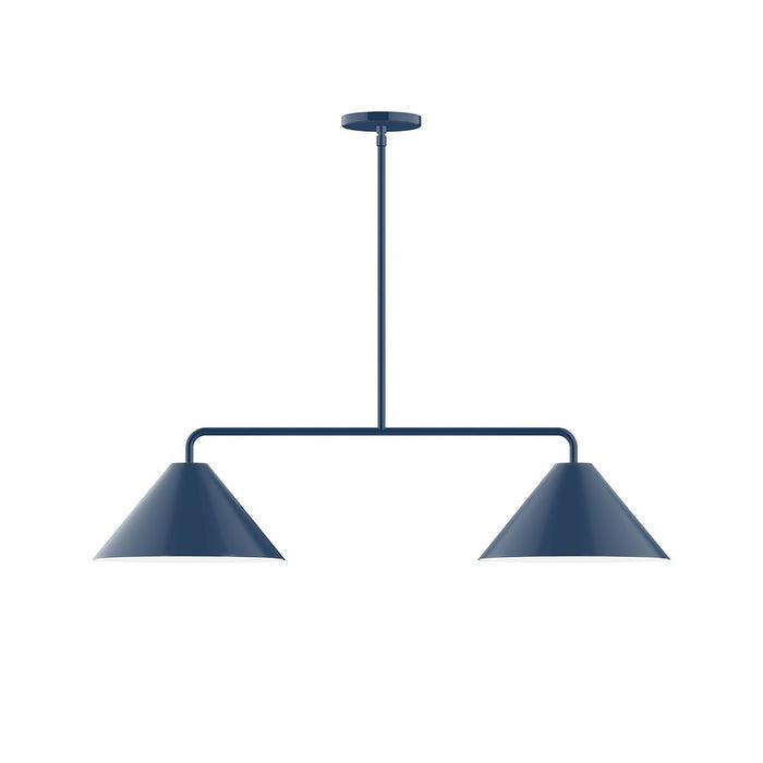 Axis Pinnacle 2-Light LED Stem Hung Pendant in Navy