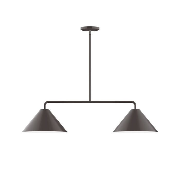 Axis Pinnacle 2-Light Stem Hung Pendant in Architectural Bronze