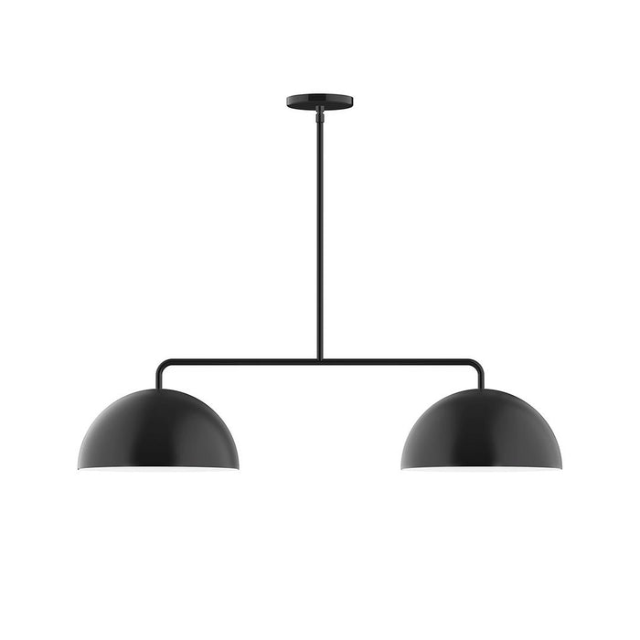 Axis Arcade 2-Light LED Stem Hung Pendant in Black