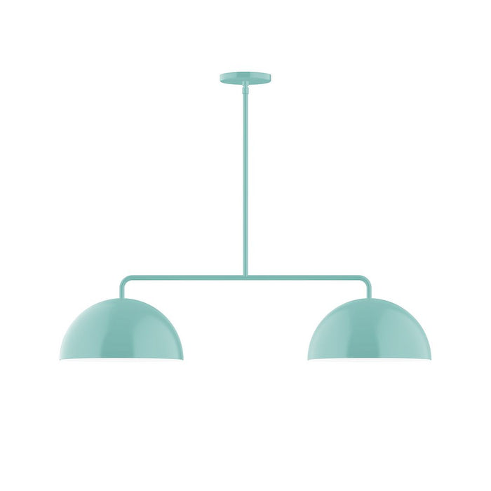 Axis Arcade 2-Light Stem Hung Pendant in Sea Green